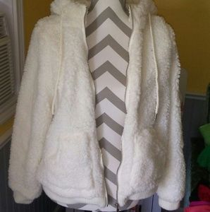 White lamb wool Jacket